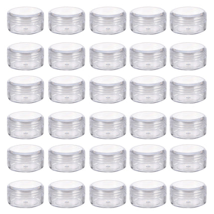 Cosmetic Cream Jar Bottle 50PCS 5g Transparent Round Refillable Sample Container
