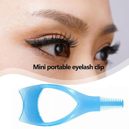 3 In 1 Eyelash Mascara Makeup Guard Protect Tool Applicator Curler Comb Lashes - Aimall