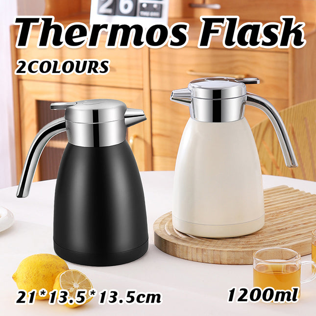 Stainless Steel Thermos Flask Household Teapot Vacuum Insulated For Hot Water
