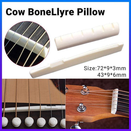 Bone Acoustic Saddle Holder Display Nut Guitar Bridge and Strings End Rack - Aimall