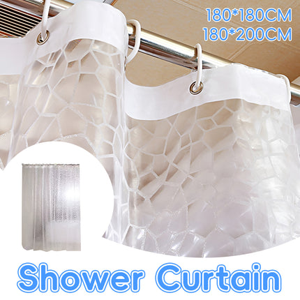 Waterproof Bath Curtain Premium PEVA Fabric Mold Resistant for Bathroom Toilet