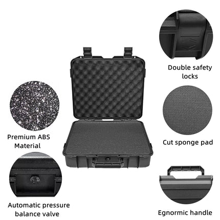 2 Sizes Plastic Equipment Box Portable Power Storage Customized Watch Toolbox