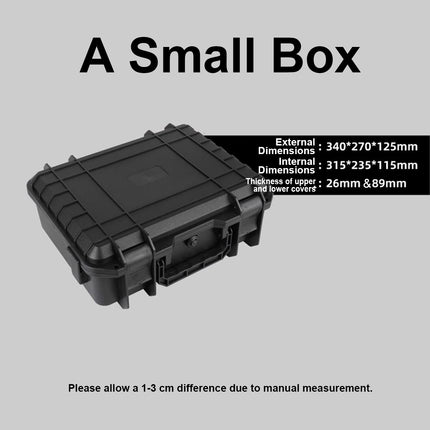 2 Sizes Plastic Equipment Box Portable Power Storage Customized Watch Toolbox