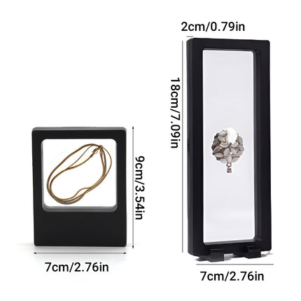 10pcs Transparent PE Film Display Box Jewelry Packaging Storage Box Container