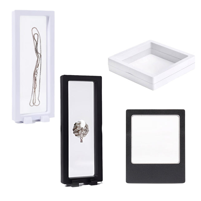 10pcs Transparent PE Film Display Box Jewelry Packaging Storage Box Container