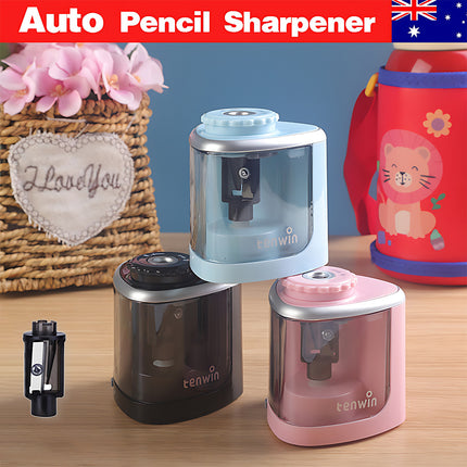 Automatic Electric Pencil Sharpener Operated Students Desktop With 2 Blades