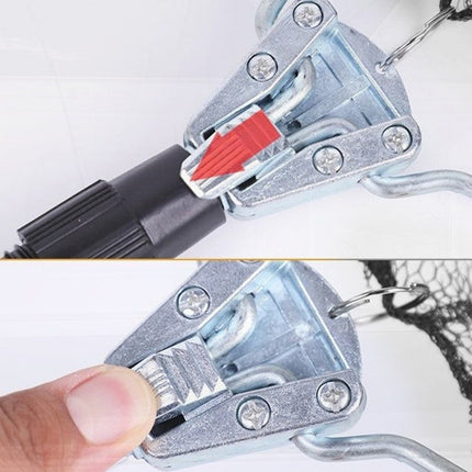 Fishing Net Landing Mesh Fish Catch Tool Telescopic Pole Folding Handle Foldable