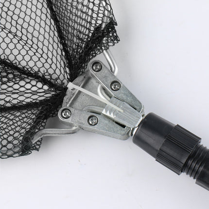 Fishing Net Landing Mesh Fish Catch Tool Telescopic Pole Folding Handle Foldable