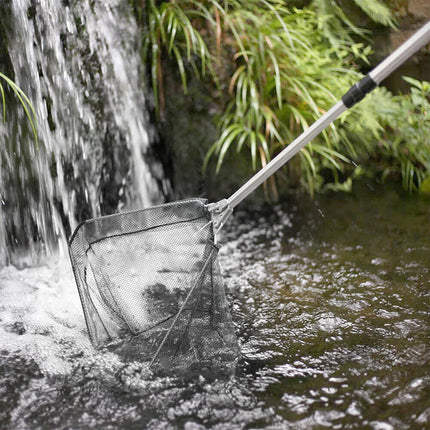 Fishing Net Landing Mesh Fish Catch Tool Telescopic Pole Folding Handle Foldable
