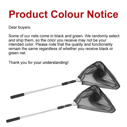 Fishing Net Landing Mesh Fish Catch Tool Telescopic Pole Folding Handle Foldable