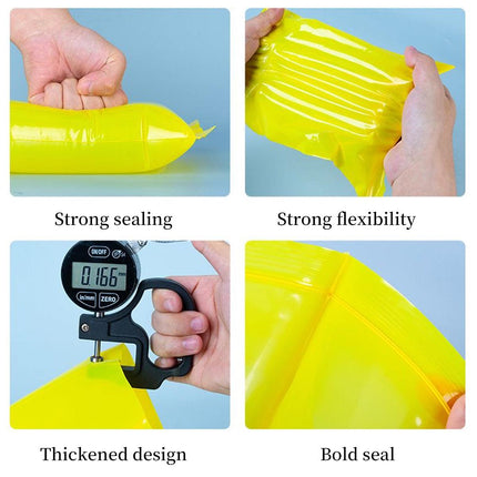Rust Proof Plastic Bags 100PCS Self Sealing Pouch for Metal Parts Storage Clear