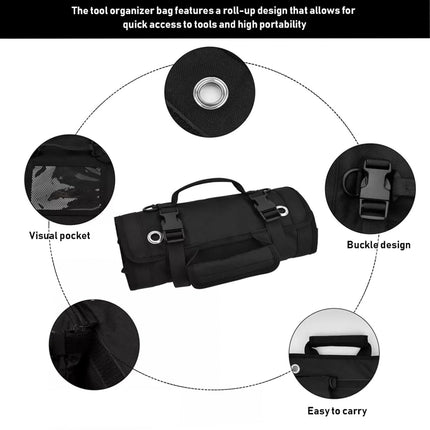 Portable Car Hardware Tool Kit Durable Oxford Bag for Vehicle Emergency Repair
