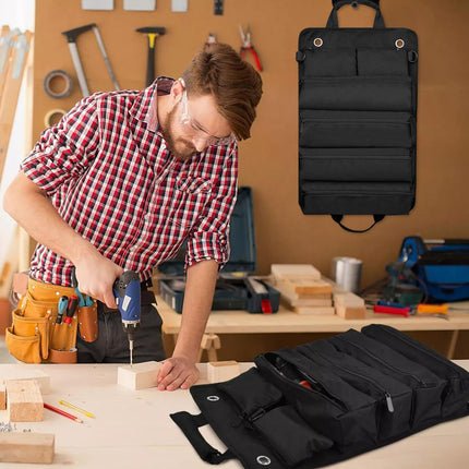 Portable Car Hardware Tool Kit Durable Oxford Bag for Vehicle Emergency Repair