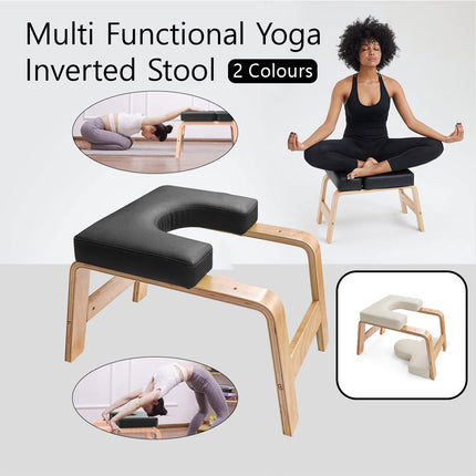 Wooden Yoga Handstand Stool Professional Core Strength Training Home Yoga Chair