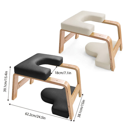 Wooden Yoga Handstand Stool Professional Core Strength Training Home Yoga Chair
