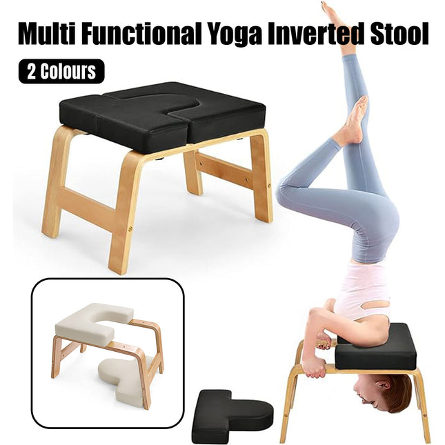 Wooden Yoga Handstand Stool Professional Core Strength Training Home Yoga Chair