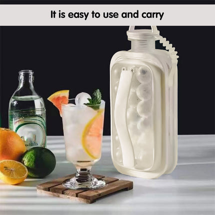 Portable Ice Hockey Pot Ice Cube Tray Water Bottle Clear Household Ice Maker