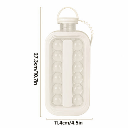 Portable Ice Hockey Pot Ice Cube Tray Water Bottle Clear Household Ice Maker