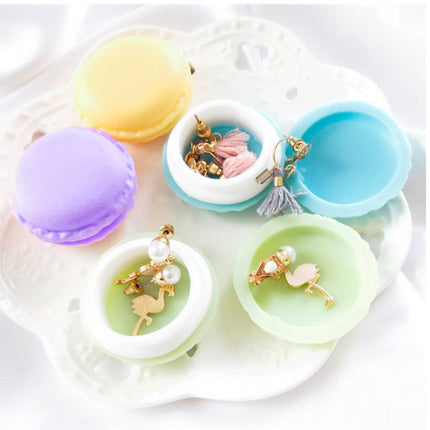 6PCS Macaron Jewelry Box Mini Storage Case Small Multi Functional Organizer