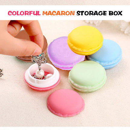 6PCS Macaron Jewelry Box Mini Storage Case Small Multi Functional Organizer