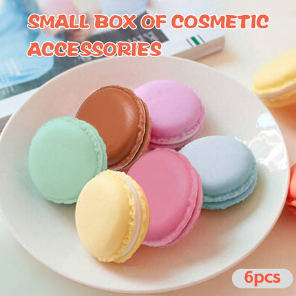 6PCS Macaron Jewelry Box Mini Storage Case Small Multi Functional Organizer