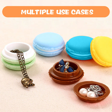 6PCS Macaron Jewelry Box Mini Storage Case Small Multi Functional Organizer