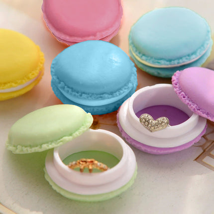 6PCS Macaron Jewelry Box Mini Storage Case Small Multi Functional Organizer