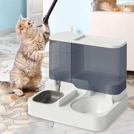 Automatic Cat Feeder Water Dispenser All in One Plastic Bowl for Cats and Dogs