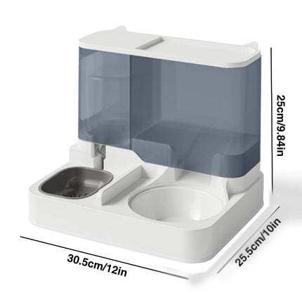 Automatic Cat Feeder Water Dispenser All in One Plastic Bowl for Cats and Dogs