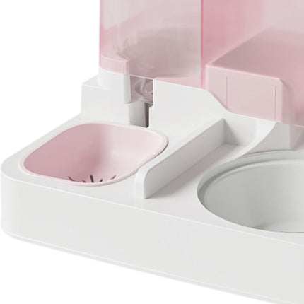Automatic Cat Feeder Water Dispenser All in One Plastic Bowl for Cats and Dogs
