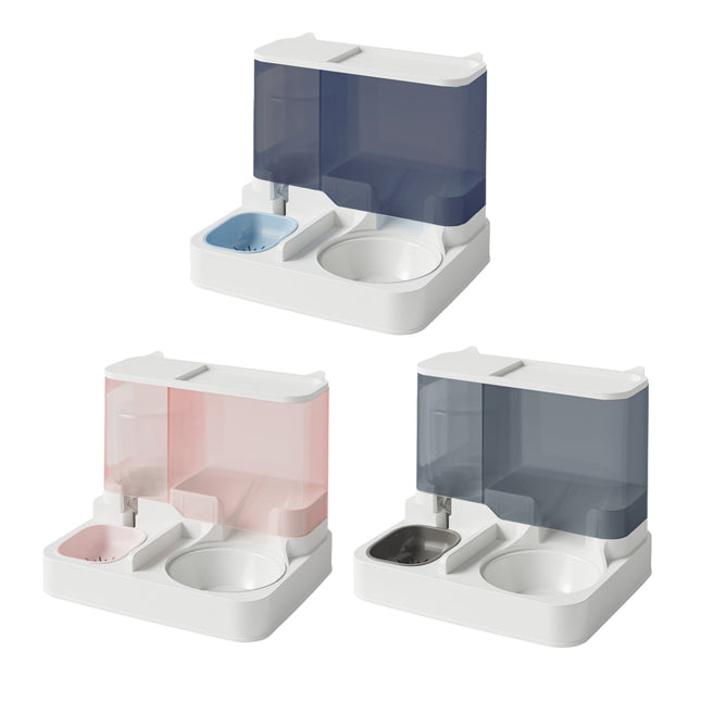 Automatic Cat Feeder Water Dispenser All in One Plastic Bowl for Cats and Dogs