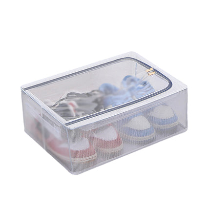 Visible Dustproof Transparent Storage Box Home Organizer for Clothes Toys Shoes