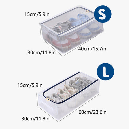 Visible Dustproof Transparent Storage Box Home Organizer for Clothes Toys Shoes