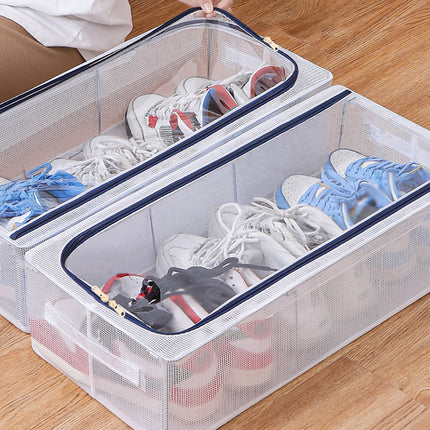 Visible Dustproof Transparent Storage Box Home Organizer for Clothes Toys Shoes