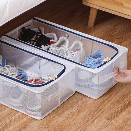 Visible Dustproof Transparent Storage Box Home Organizer for Clothes Toys Shoes