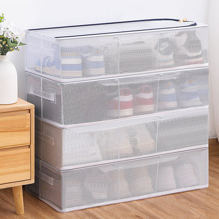 Visible Dustproof Transparent Storage Box Home Organizer for Clothes Toys Shoes