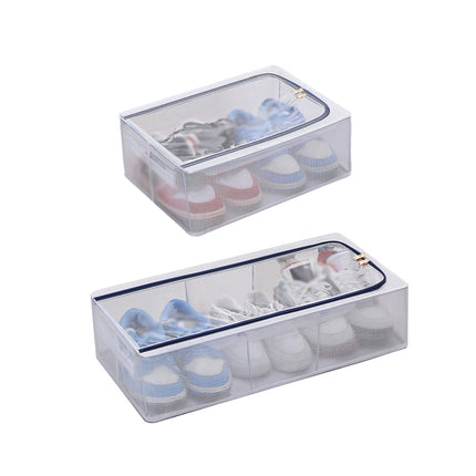 Visible Dustproof Transparent Storage Box Home Organizer for Clothes Toys Shoes