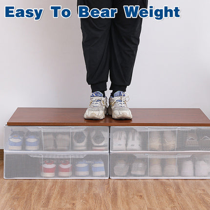 Visible Dustproof Transparent Storage Box Home Organizer for Clothes Toys Shoes