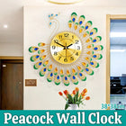 Minimalist Peacock Creative Living Room Wall Clock Home Decor Clock Silent