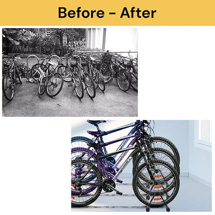 Parking Floor Bike Rack Bicycle Storage Steel Holder Portable Cycling Bike Stand