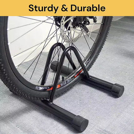 Parking Floor Bike Rack Bicycle Storage Steel Holder Portable Cycling Bike Stand