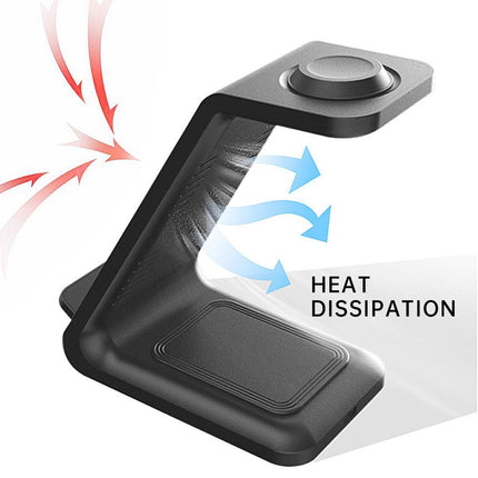 Multi Function 3 in 1 Wireless Charger for Watch Mobile Folding Fast Charging