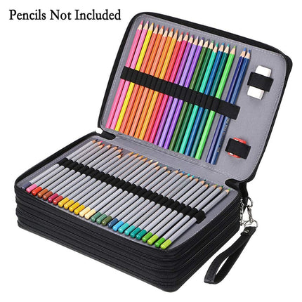 Large Capacity Foldable Pencil Case 168 Slots Pen Storage Organiser Bag