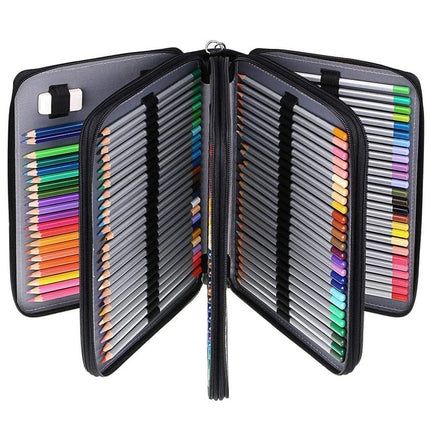 Large Capacity Foldable Pencil Case 168 Slots Pen Storage Organiser Bag