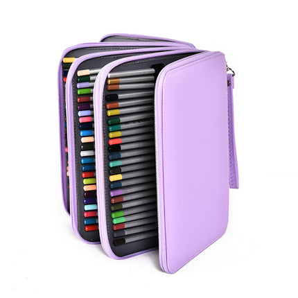 Large Capacity Foldable Pencil Case 168 Slots Pen Storage Organiser Bag
