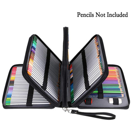 Large Capacity Foldable Pencil Case 168 Slots Pen Storage Organiser Bag