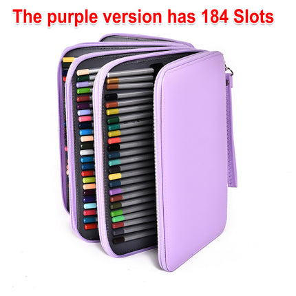 Large Capacity Foldable Pencil Case 168 Slots Pen Storage Organiser Bag