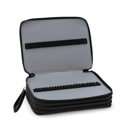 Large Capacity Foldable Pencil Case 168 Slots Pen Storage Organiser Bag