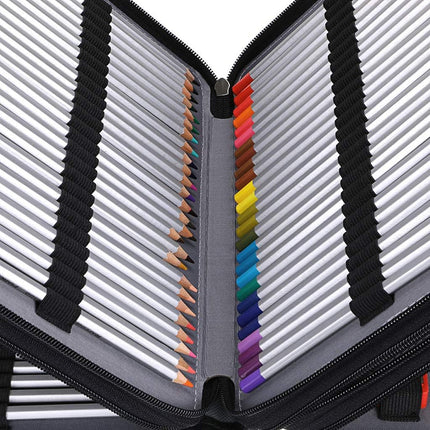 Large Capacity Foldable Pencil Case 168 Slots Pen Storage Organiser Bag