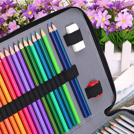 Large Capacity Foldable Pencil Case 168 Slots Pen Storage Organiser Bag
